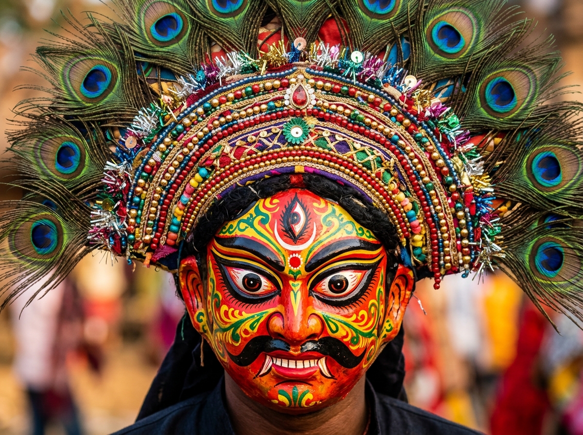 Purulia Chhau Folk Dance Mask