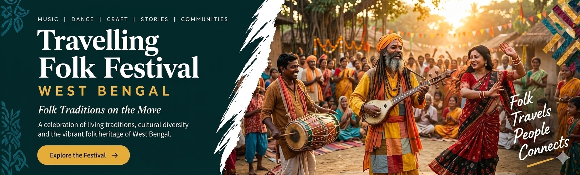 Travelling Folk Festival West Bengal - Village Gathering Edition